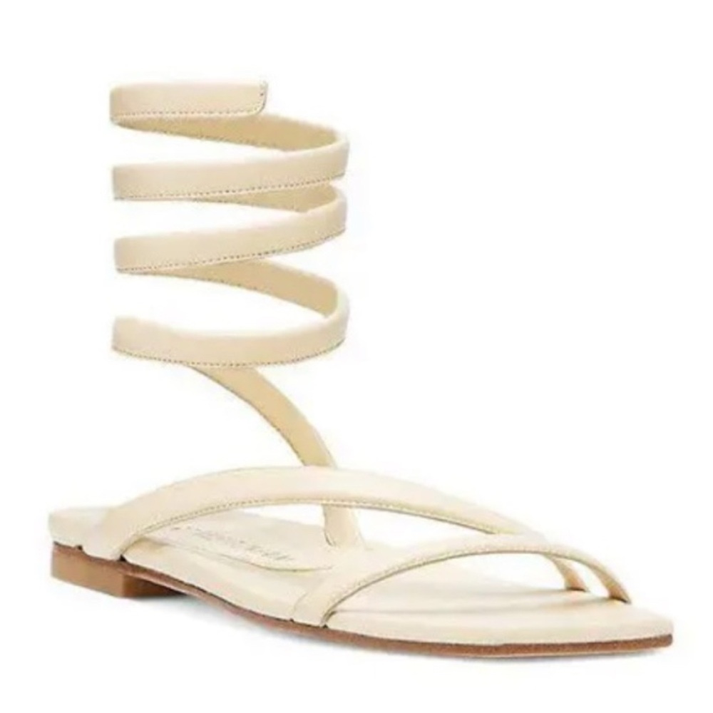 Stuart Weitzman Cream Beatrix Sandals